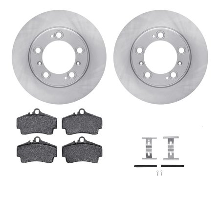DYNAMIC FRICTION CO 6612-02035, Rotors with 5000 Euro Ceramic Brake Pads includes Hardware 6612-02035